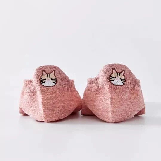 Chaussettes Languette Chat Moustaches