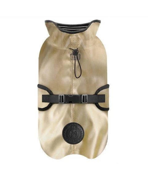 Cape imperméable Spencer dorée – Élégance waterproof pour chien
