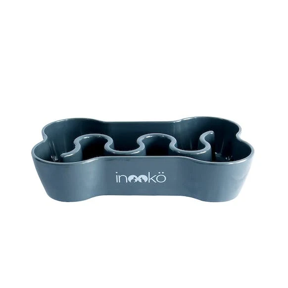 Gamelle anti-glouton gris foncé 🐶 - Pour un repas plus sain et plus lent