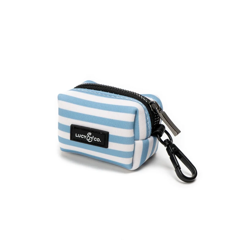 PORTE SAC À CROTTE - Rayé bleu et blanc