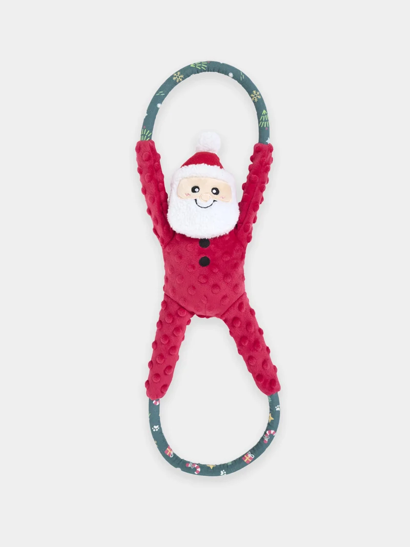Peluche pour chien de Noël - RopeTugz Santa - Zippy Paws
