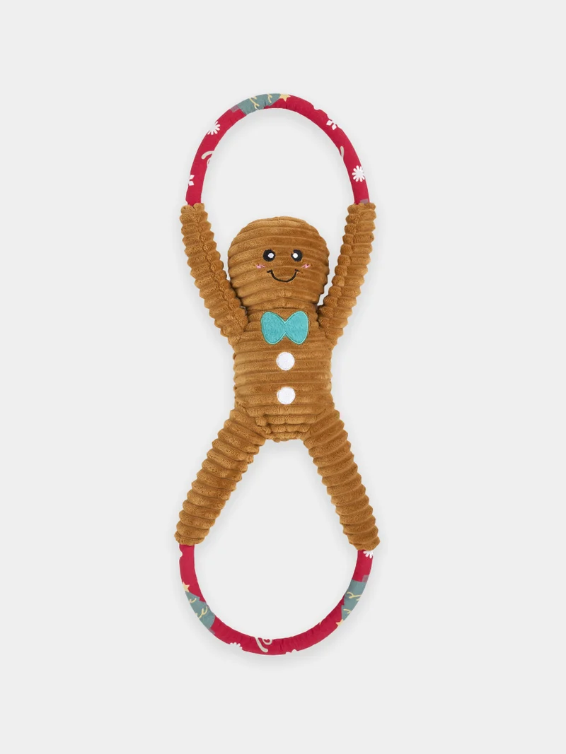 Peluche pour chien de Noël - RopeTugz Gingerbread man - Zippy Paws