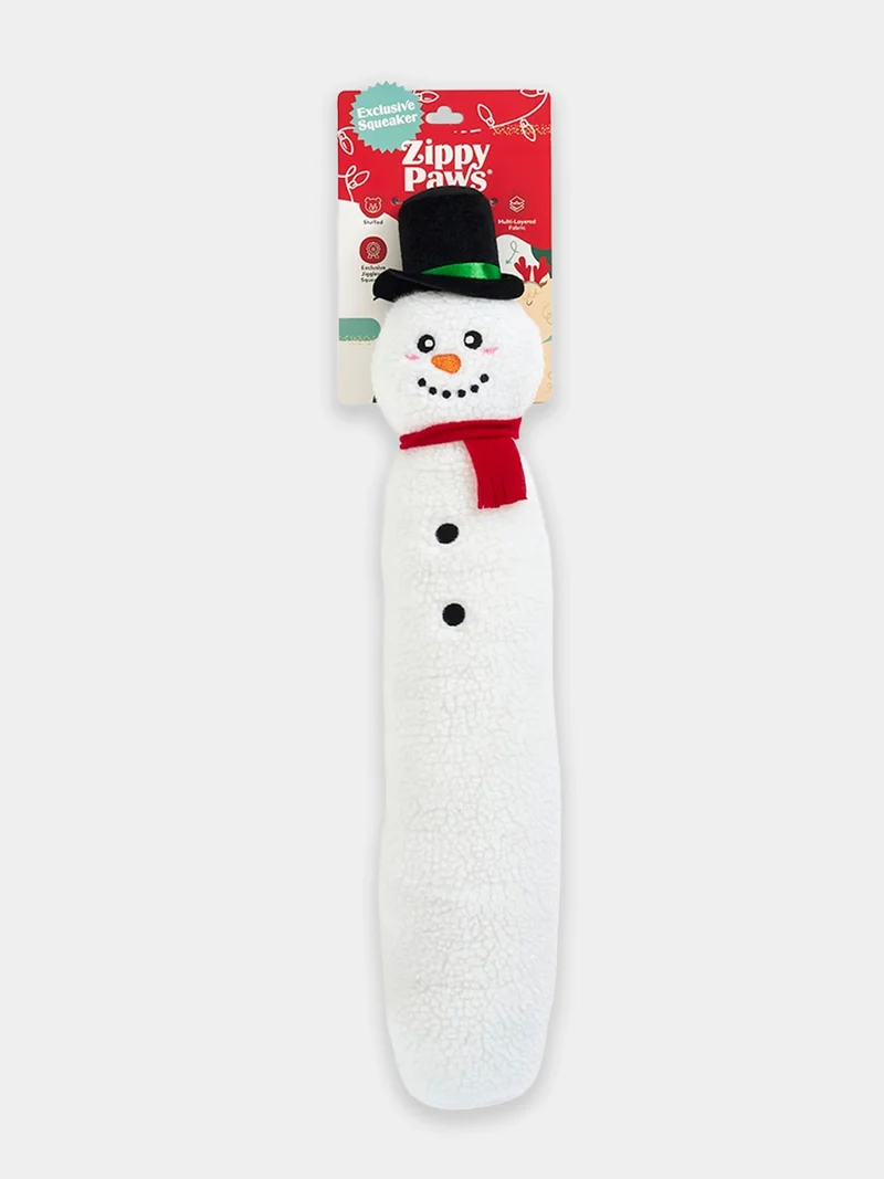 Peluche originale pour chien - Jigglerz Snowman ☃️ - Zippy Paws
