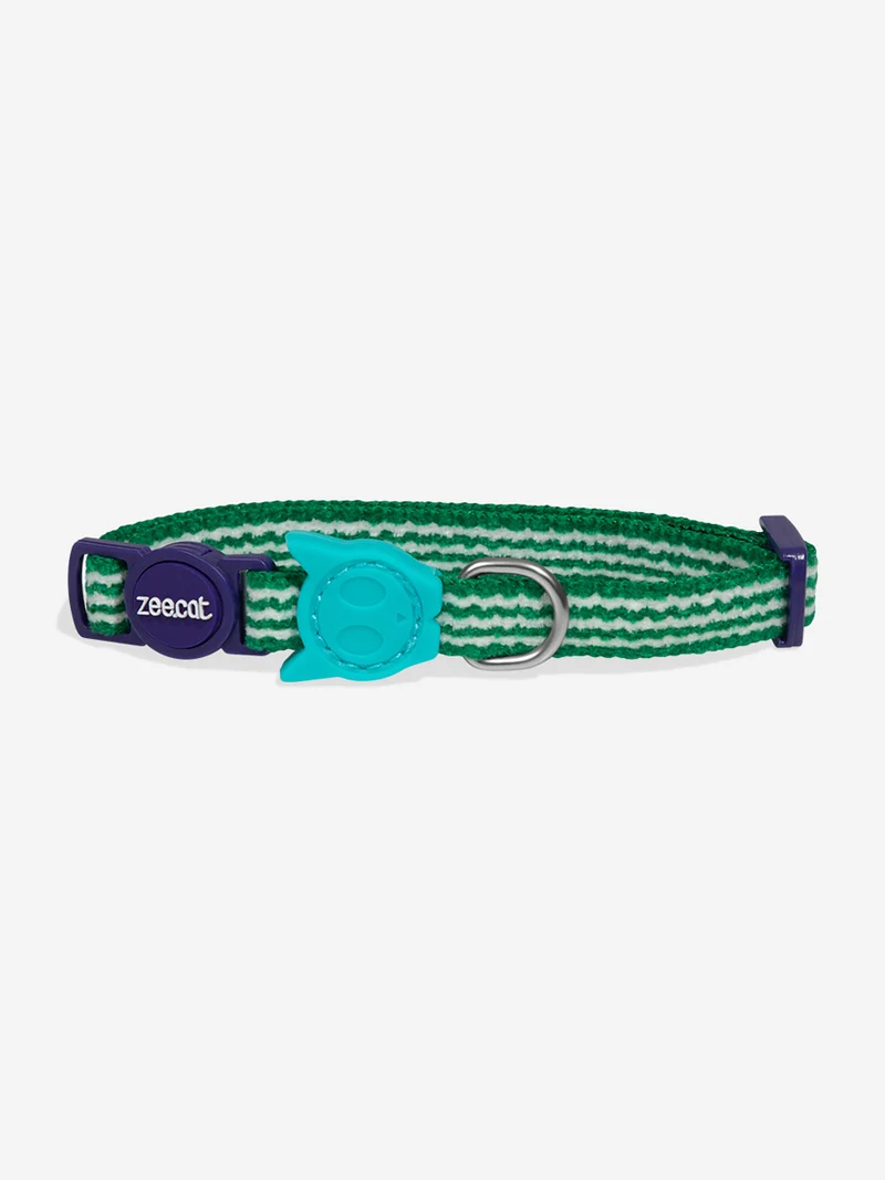 Collier pour chat - Velvet Vibes Vert - Zee.Dog
