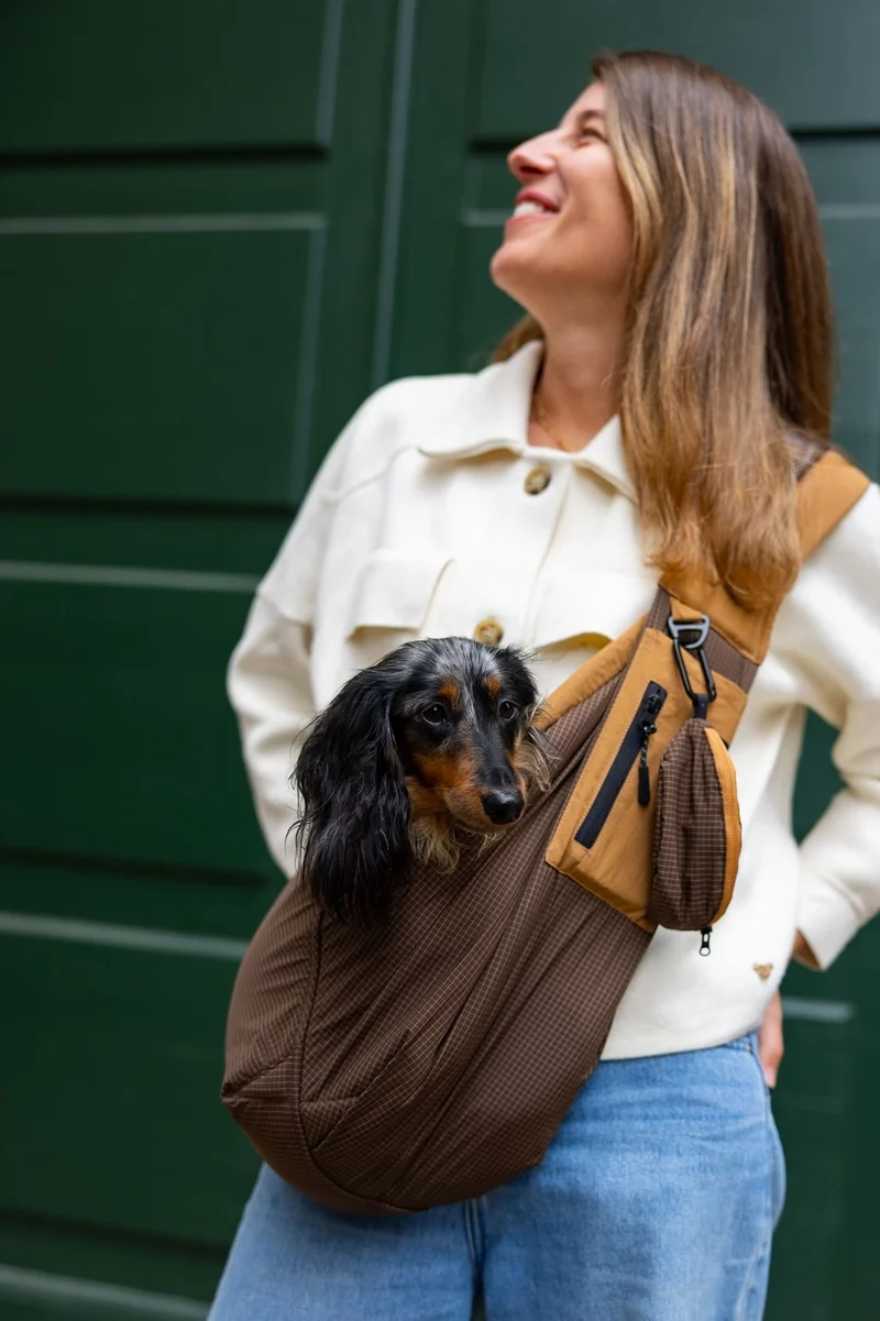 SAC TRANSPORT BANDOULIÈRE ÉTÉ - Marron ( sans la pochette )