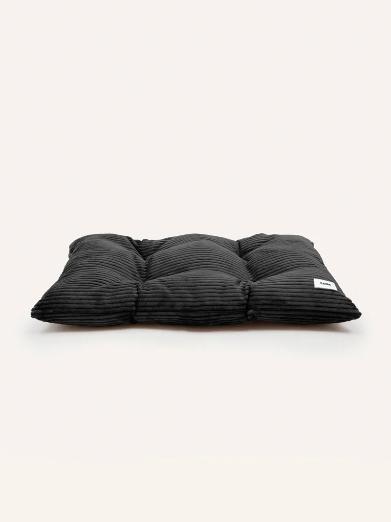 Coussin pour chien Bela - Velours côtelé noir - Cafide