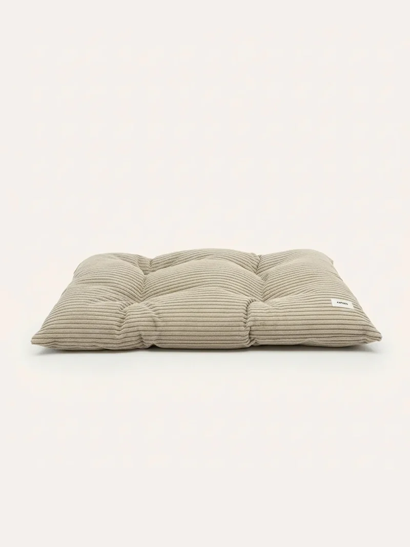 Coussin pour chien Bela - Velours côtelé beige - Cafide