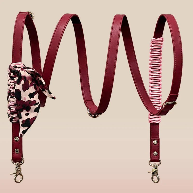 LAISSE MULTIPOSITION BANDANA - Bordeaux