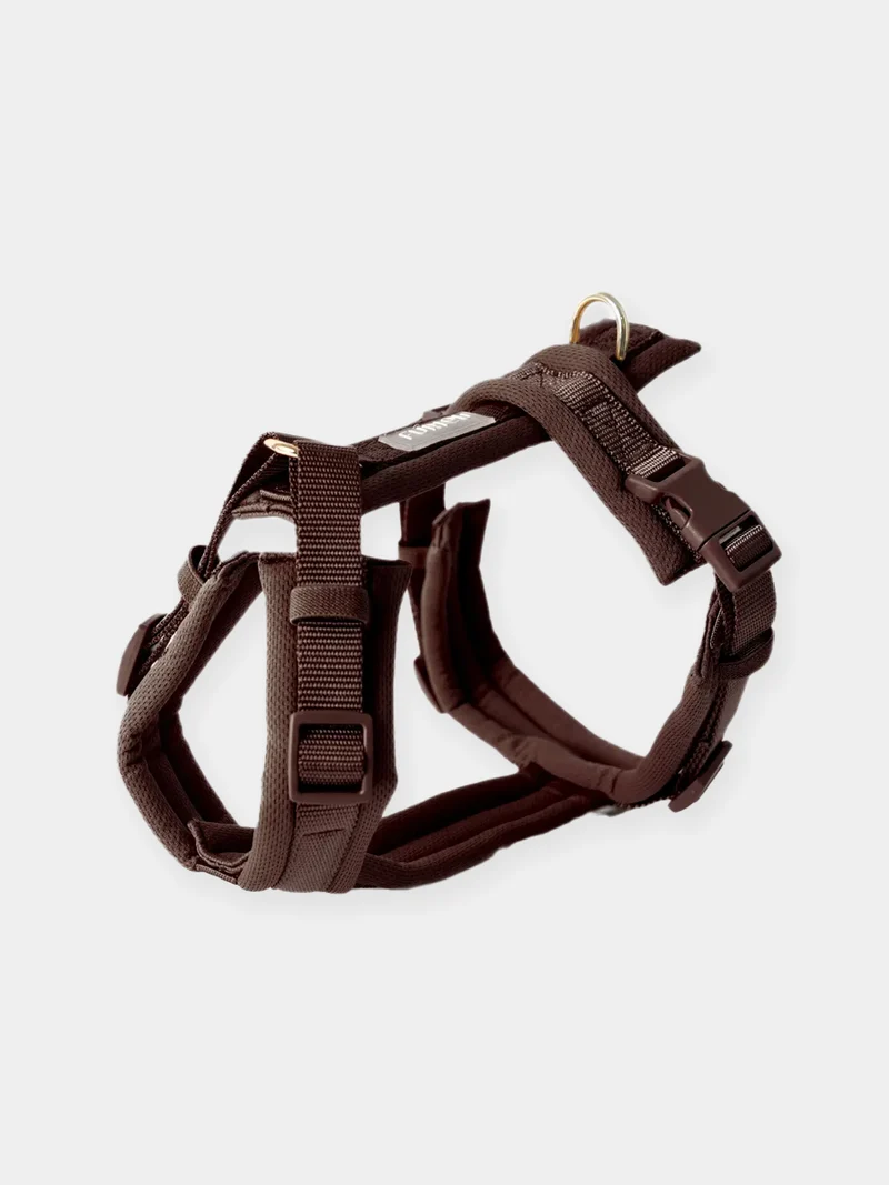 Harnais pour chien ultra léger Comfort - Marron - Furlou