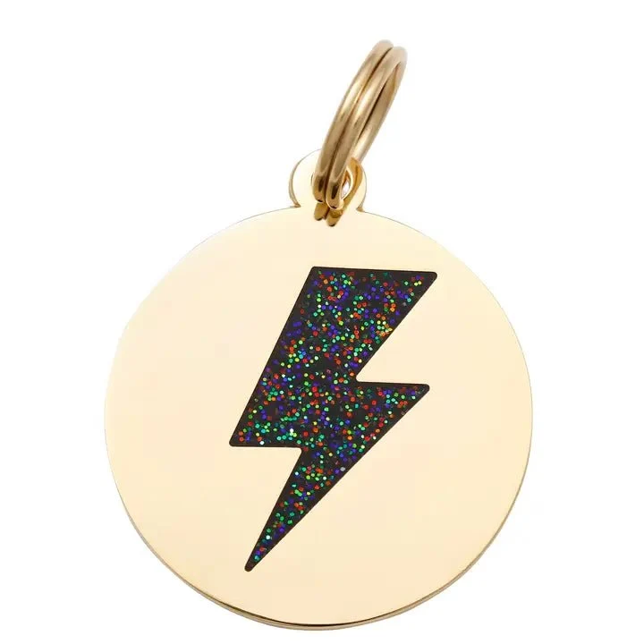 Médaille gravée pour chien personnalisable Lightning Volt