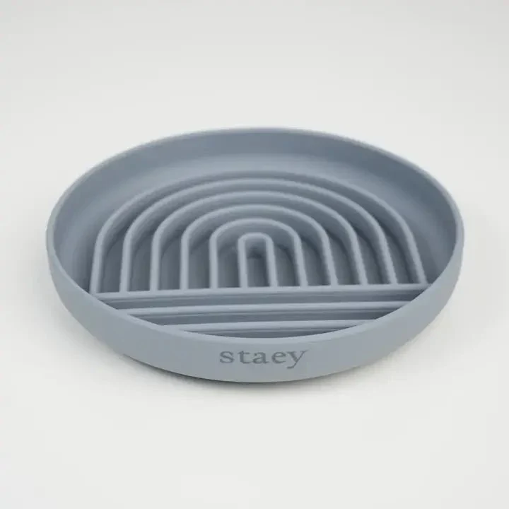 Gamelle anti-glouton pour chien design grise Staey — Repas & Éveil 🐾