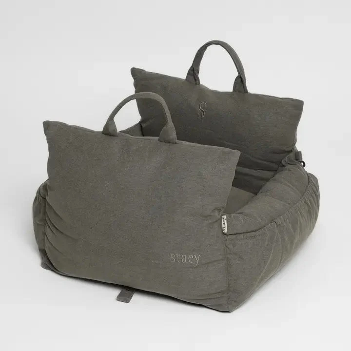 Siège auto pour chien 3-en-1 Lara Taupe 2.0 Staey — Confort & Style