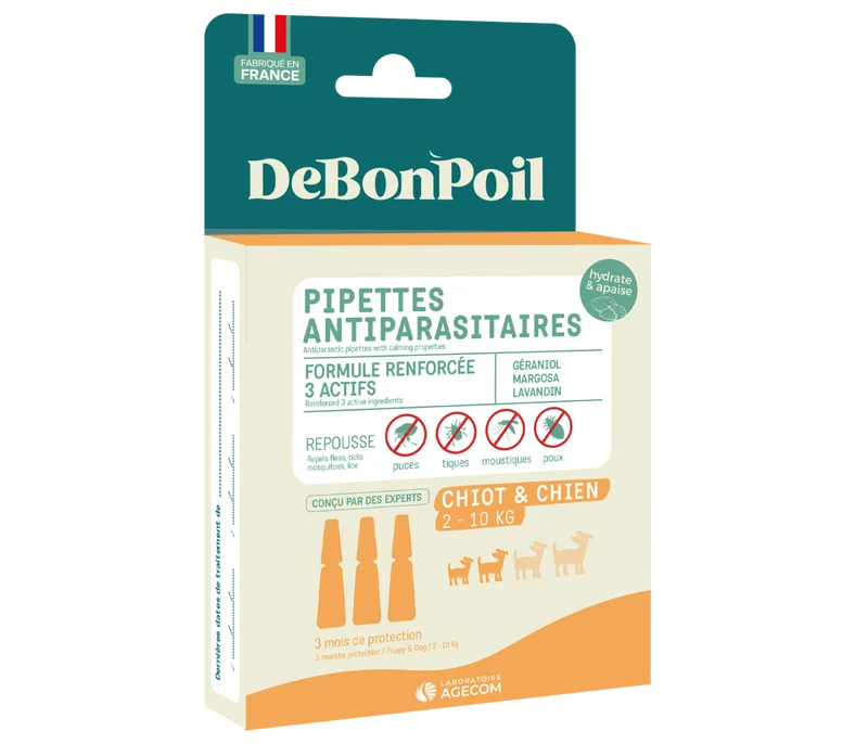 Pipette antiparasitaire chien naturelle apaisante