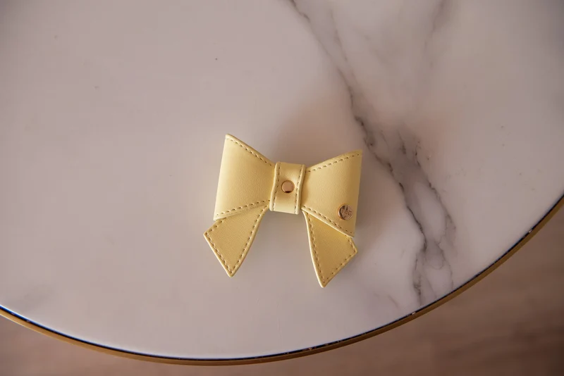 NOEUD PAPILLON - Wavy jaune
