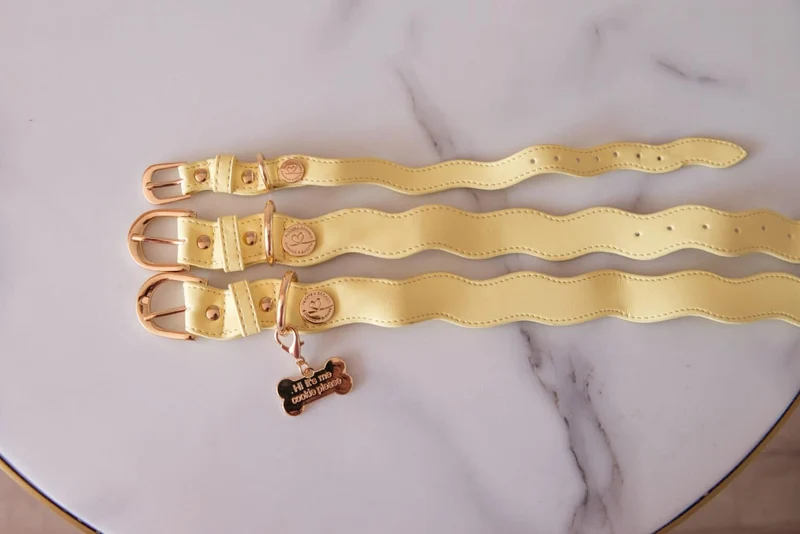 COLLIER WAVY - Jaune