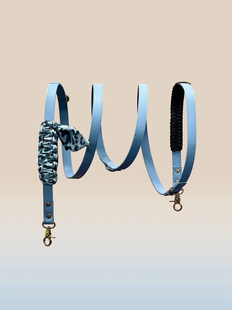 LAISSE MULTIPOSITON BANDANA - Bleu