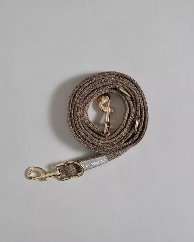 LAISSE MULTIPOSITION EN TWEED - Taupe