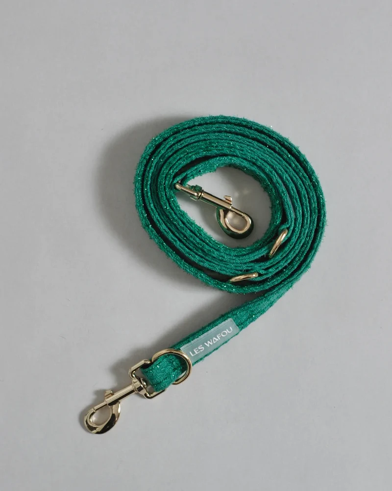 LAISSE MULTIPOSITION EN TWEED - Vert