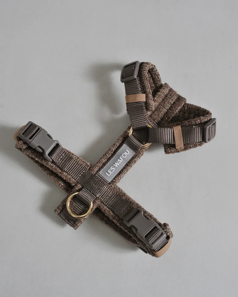 HARNAIS EN TWEED - Taupe