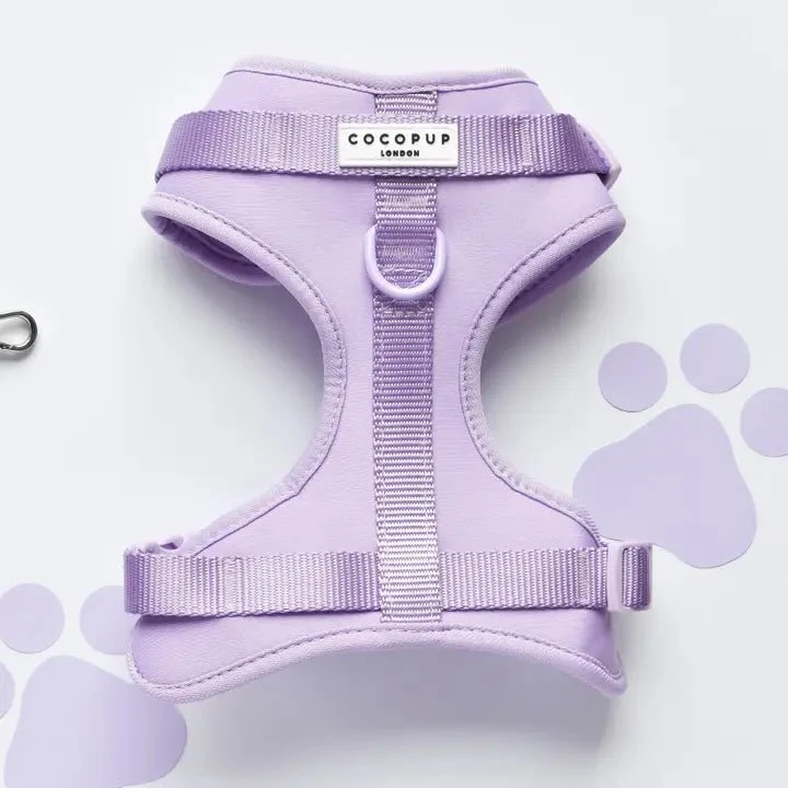 Harnais pour chien H réglable Lila Parme – Élégance sans traction