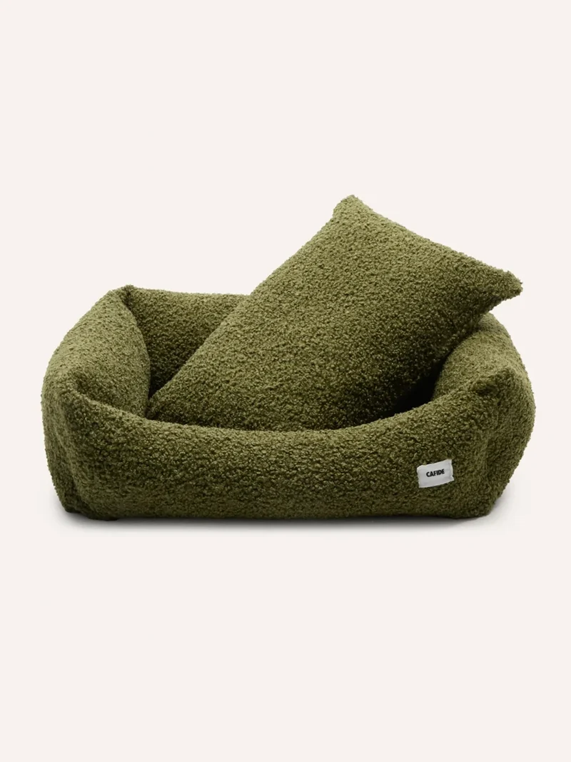 Panier pour chien Snozy - Bouclette Vert - Cafide