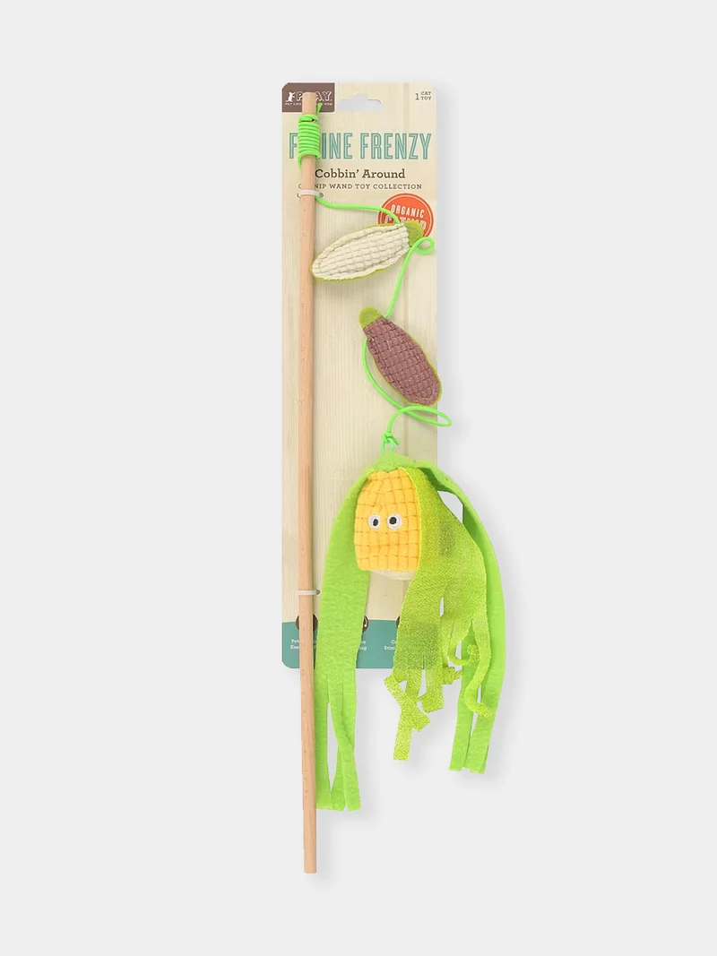 Canne à pêche pour chat - Maïs 🌽 - Pet PLAY