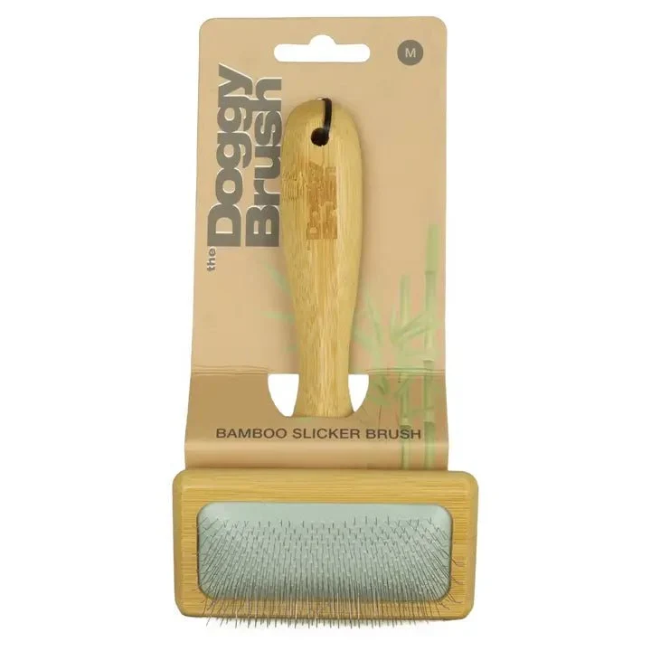Brosse pour chien carde en bambou DoggyBrush efficace sous-poil