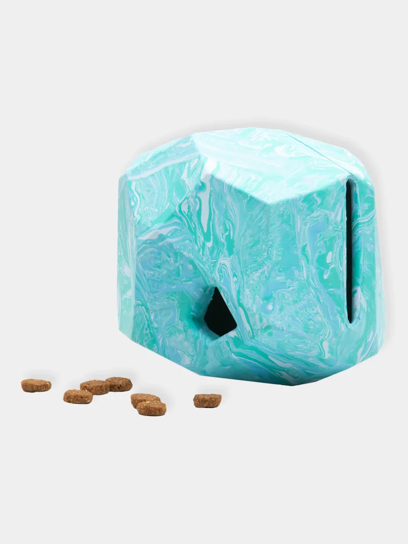 Jouet distributeur de friandises pour chien - Gnawt a Rock - Glacial Blue