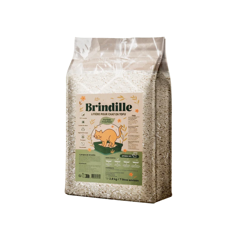 Litière végétale Brindille – Naturelle, agglomérante & jetable WC